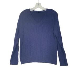 Tommy Hilfiger Dark Blue V-Neck Sweater XL